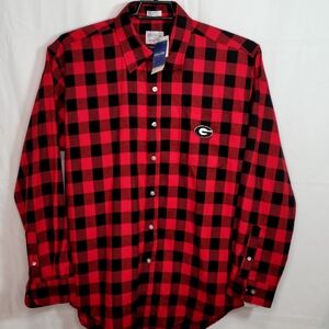 Georgia Bulldogs Flannel Shirt Large
